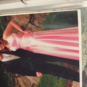Jessica McClintock Pink Satin Gown